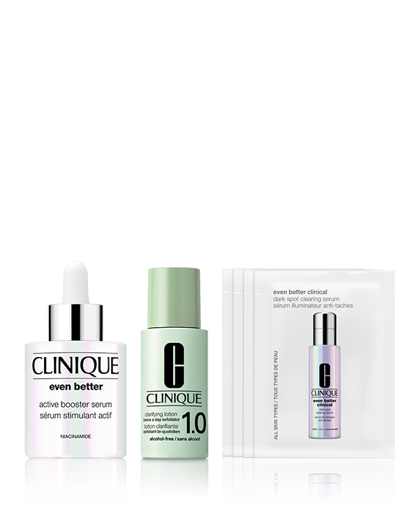 EVEN BETTER ACTIVE BOOSTER SERUM, \今なら、数量限定のセットも!/<br>美肌力、起動<sup>*1</sup>。全方位型、薬用導入美容液。